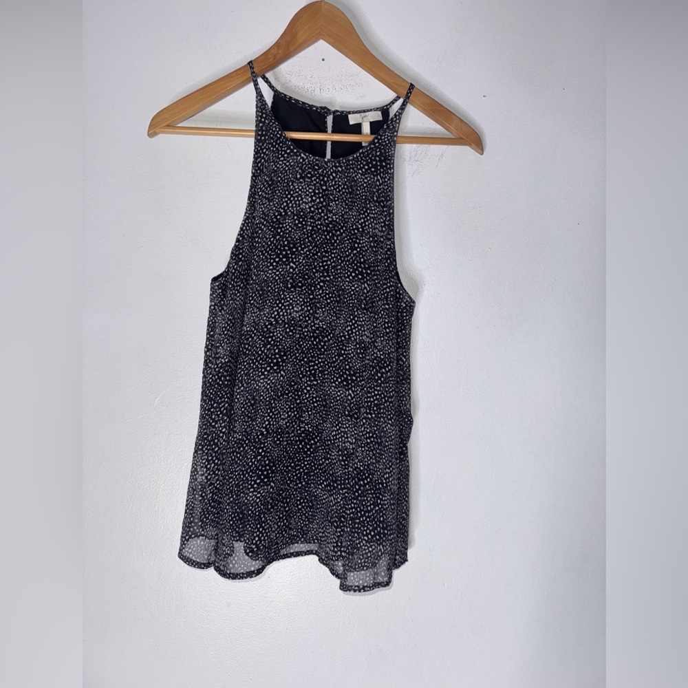 Joie Cualli Caviar Print Silk Tank‎ Top Small